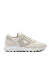 LOGO-PLAQUE HIGH-TOP LEATHER SNEAKERS