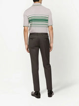LOGO-TRIM TAILORED TROUSERS