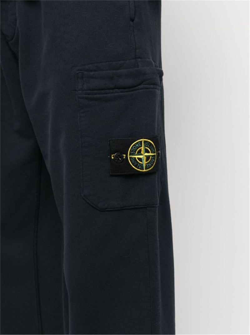 COMPASS PATCH COTTON TRACK PANTS