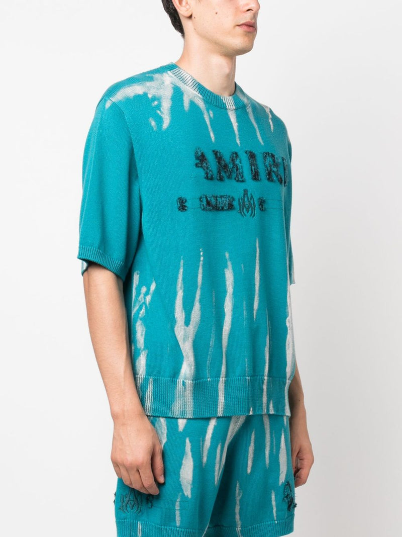 LOGO-EMBROIDERED KNITTED T-SHIRT