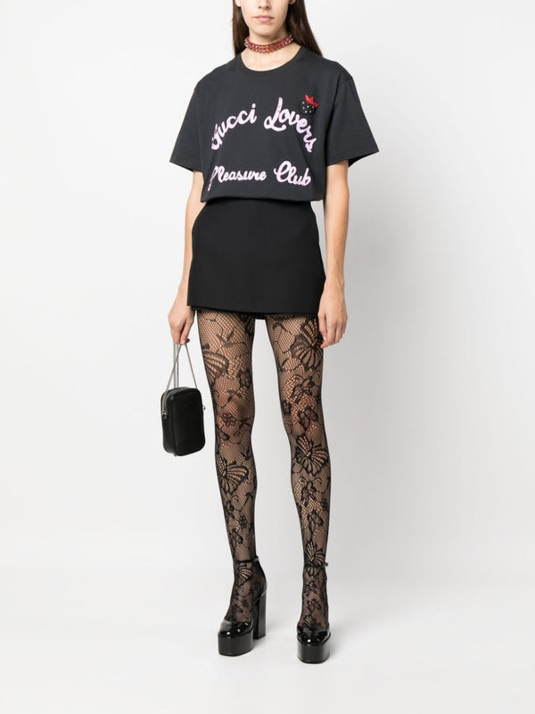 GUCCI LOVERS PLEASURE CLUB COTTON T-SHIRT