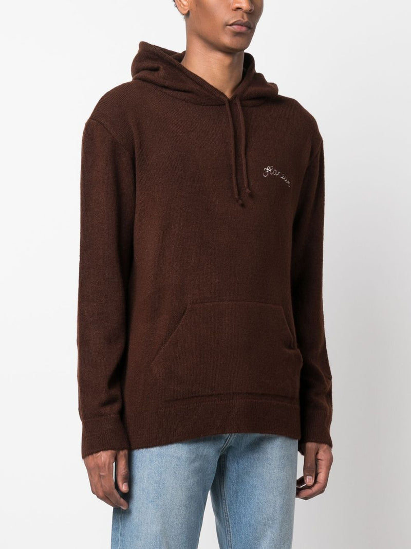LOGO-EMBROIDERED DRAWSTRING HOODIE