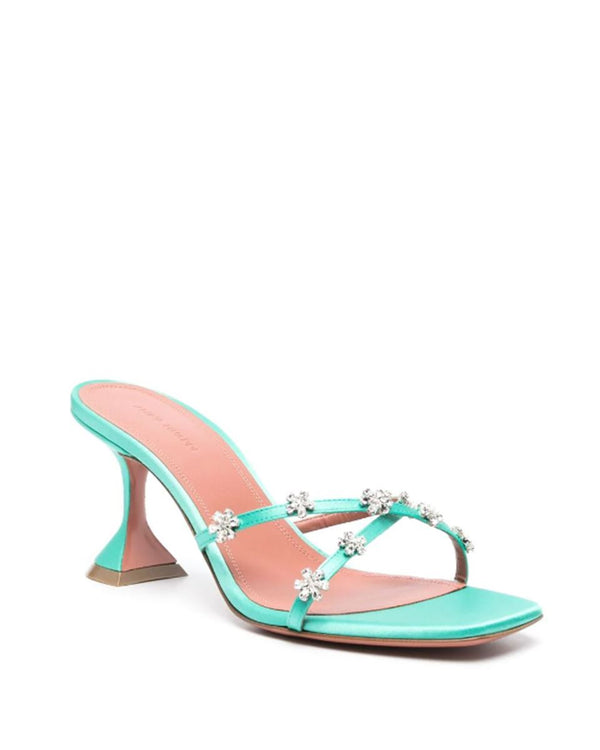 LILY 95MM CRYSTAL-EMBELLISHED MULES