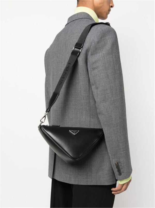 TRIANGLE LOGO PLAQUE CROSSBODY BAG