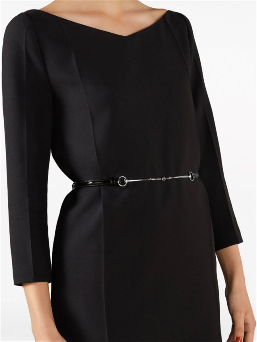 HORSEBIT BELTED DRESS GUCCI