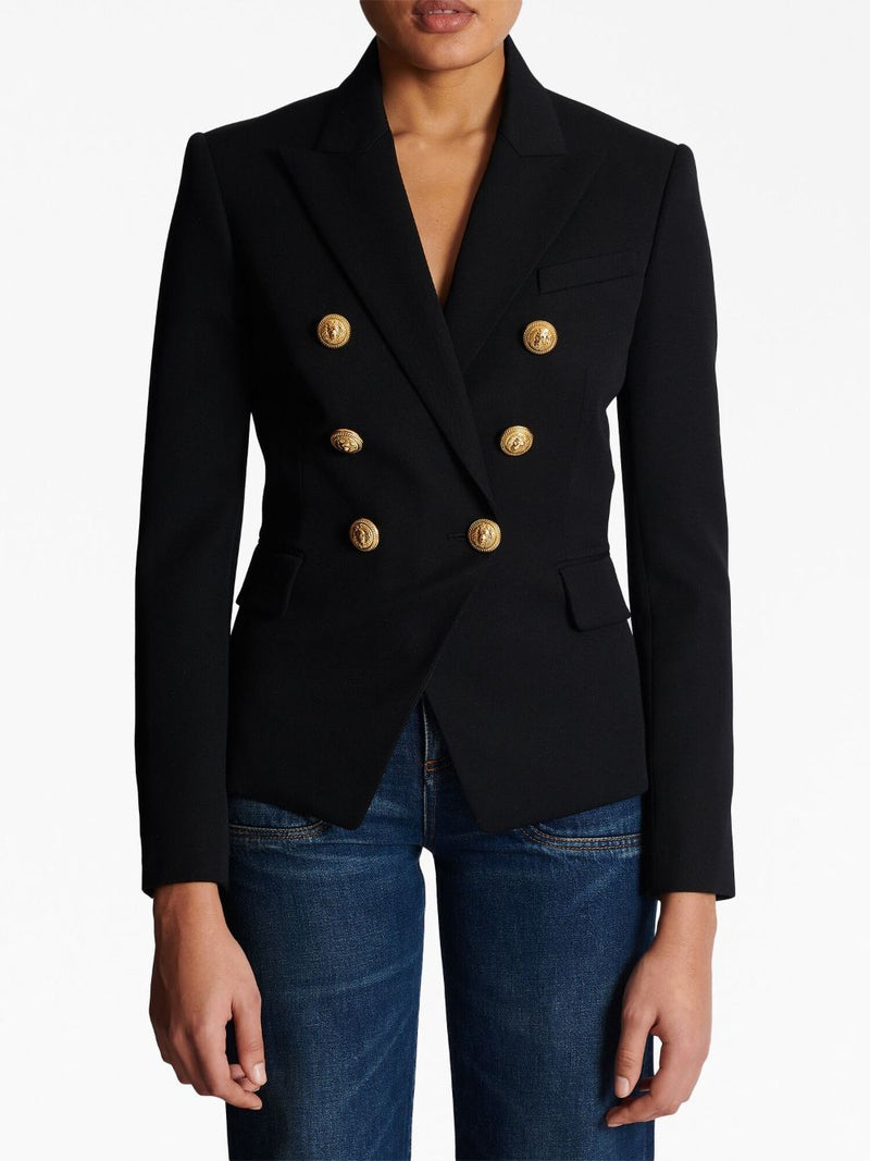 DOUBLE-BREASTED WOOL BLAZER