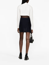 SCARF-STYLE CASHMERE MINISKIRT