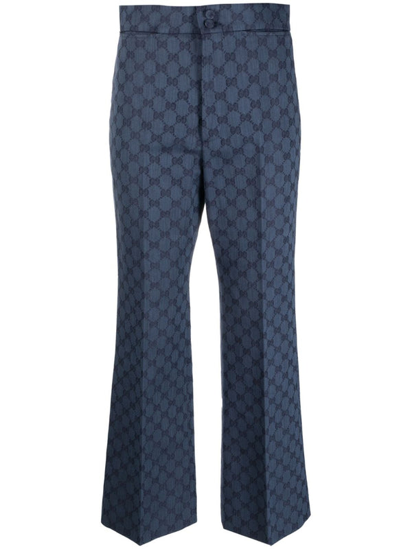 GG LOGO-JACQUARD TROUSERS