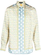 VERSACE ALLOVER-PRINT SILK SHIRT