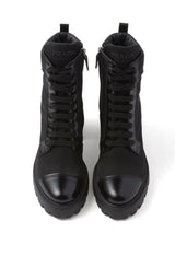 90MM TRIANGLE-LOGO ANKLE BOOTS