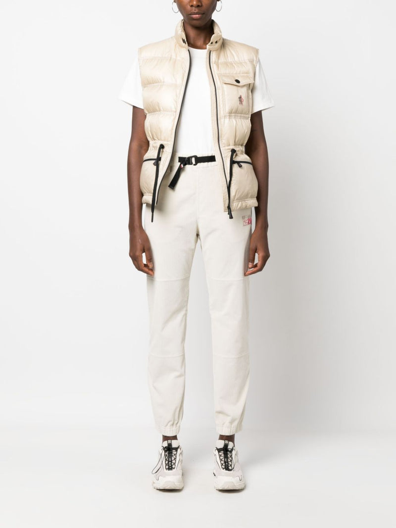 LOGO-PATCH BELTED TRACK PANTS