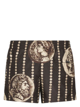 MOTIF-PRINT SWIM SHORTS