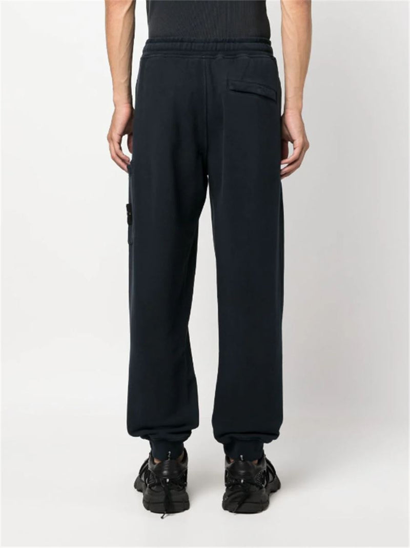 COMPASS PATCH COTTON TRACK PANTS