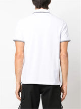 COMPASS-PATCH COTTON POLO SHIRT