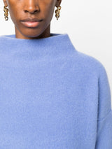 FUNNEL-NECK CASHMERE PULLOVER