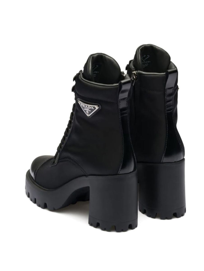 90MM TRIANGLE-LOGO ANKLE BOOTS