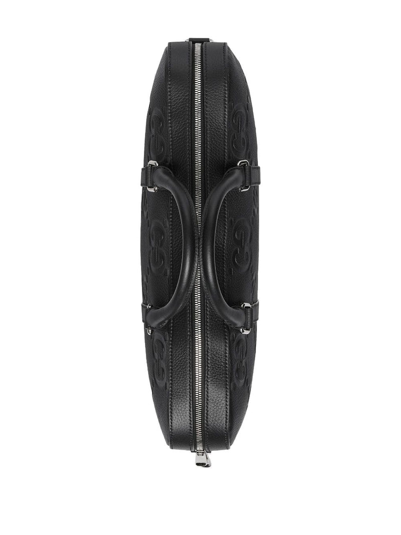 DEBOSSED-LOGO LAPTOP BAG