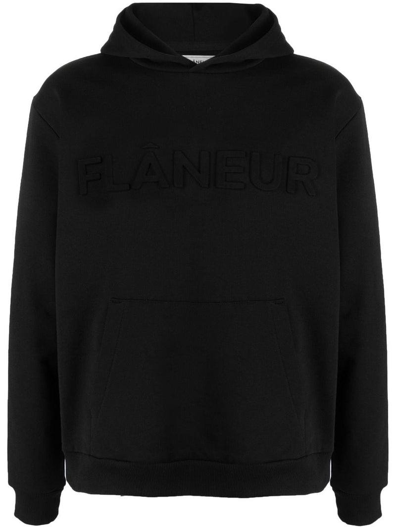 LOGO-EMBOSSED COTTON HOODIE