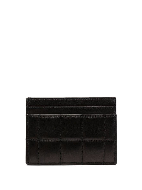 LOGO-STAMP QUILTED CARD HOLDER