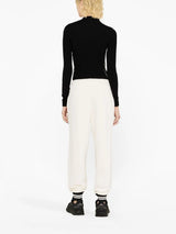 STRIPED-TRIM TRACK PANTS