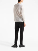PRESSED-CREASE TAILORED TROUSERS