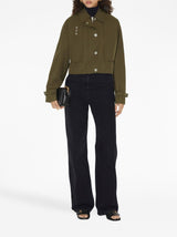 TROPICAL GABARDINE CROPPED JACKET