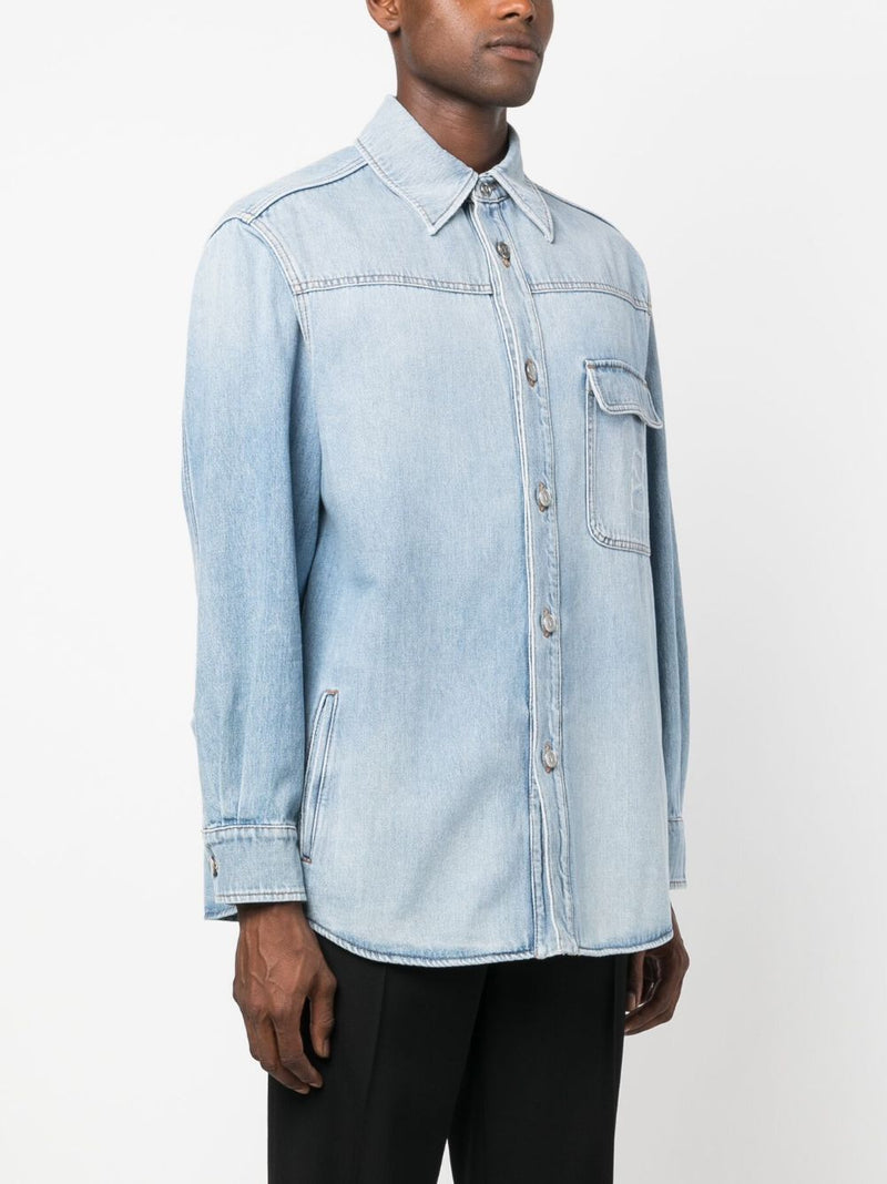 VLOGO DENIM SHIRT