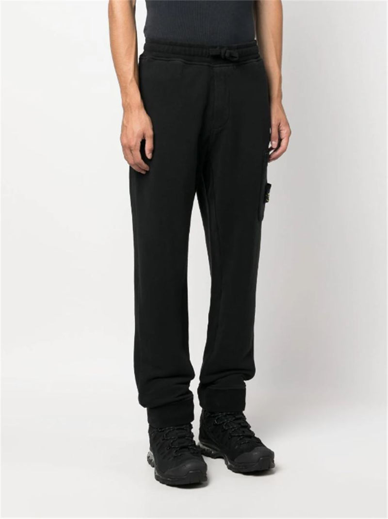COMPASS PATCH COTTON TRACK PANTS
