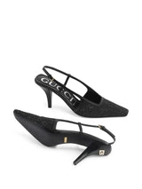 CRYSTAL-EMBELLISHED POINTED-TOE PUMPS