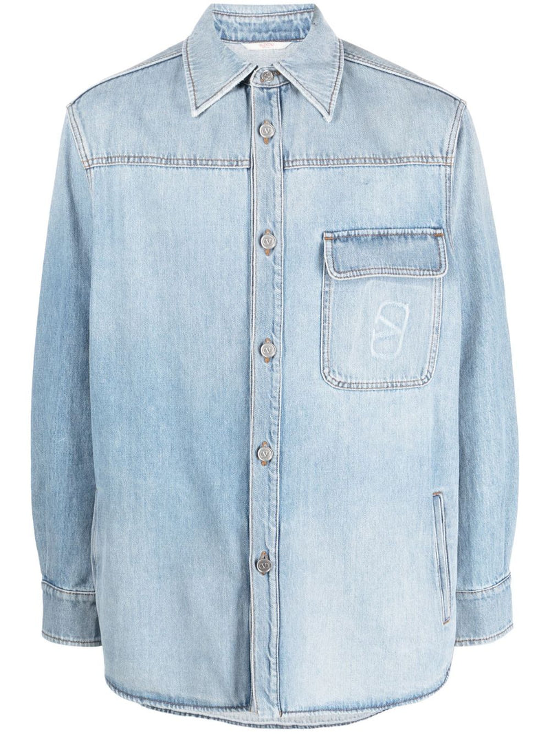 VLOGO DENIM SHIRT