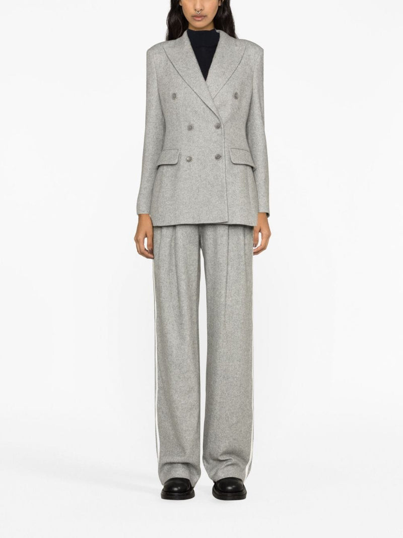 SIDE-STRIPE WOOL-BLEND TRACK PANTS