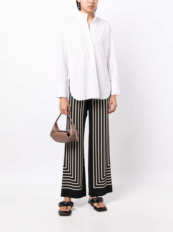COTTON V-NECK BLOUSE