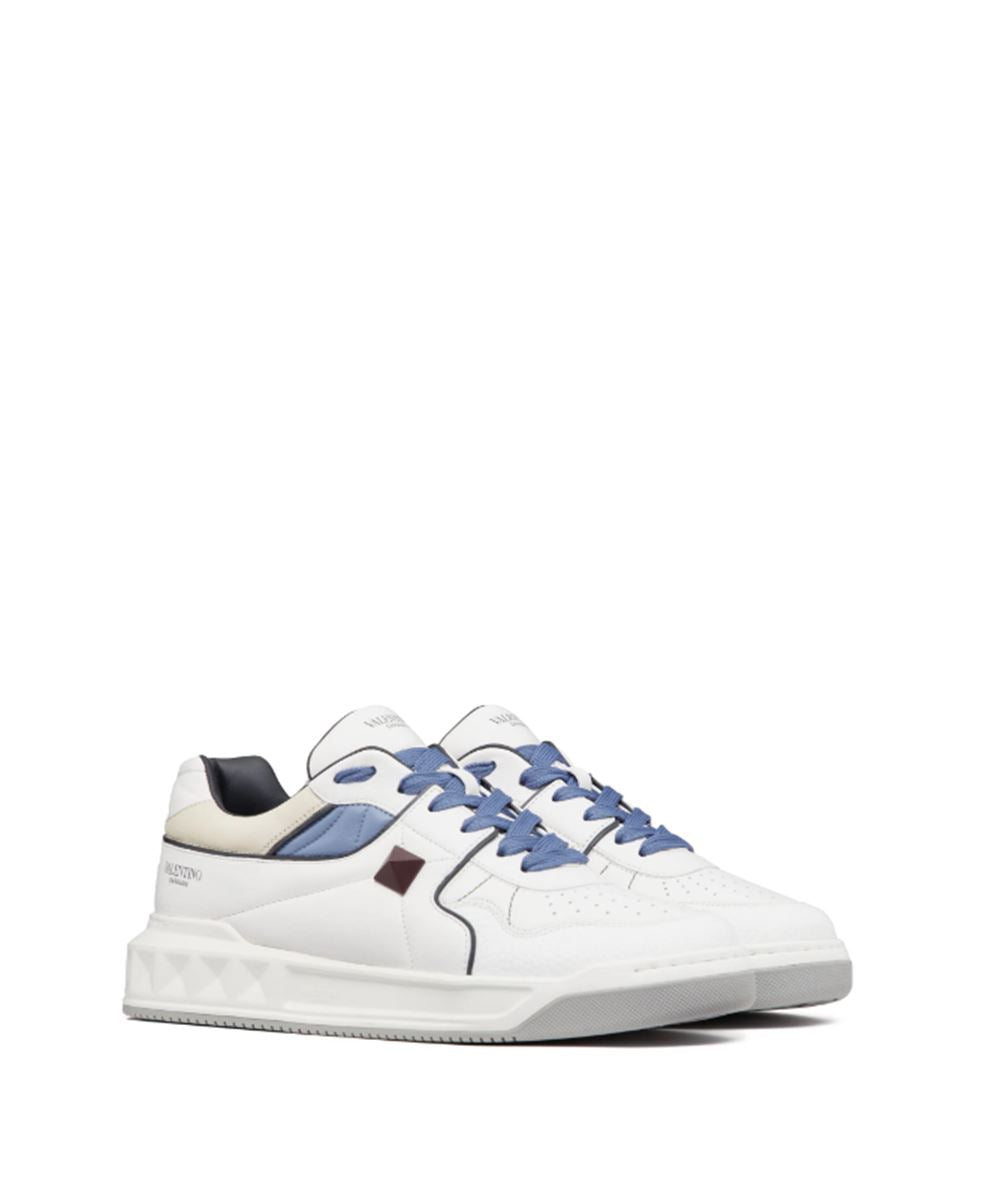 ONE STUD LEATHER SNEAKERS VALENTINO