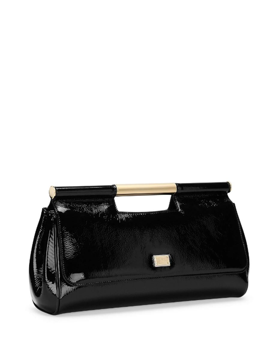 PATENT LEATHER CLUTCH BAG