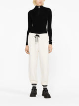 STRIPED-TRIM TRACK PANTS
