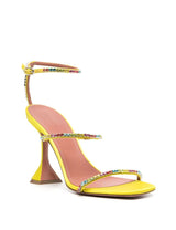 GILDA 95MM CRYSTAL SATIN SANDALS