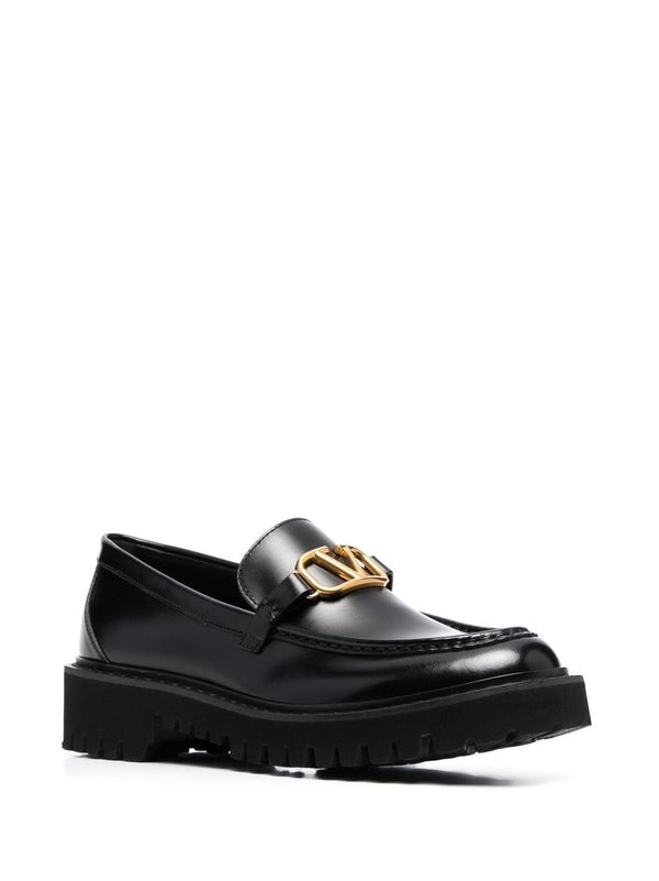 VLOGO SIGNATURE LOGO-PLAQUE LOAFERS