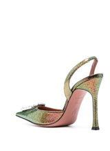 CAMELIA SLING 90MM CRYSTAL-EMBELLISHED PUMPS