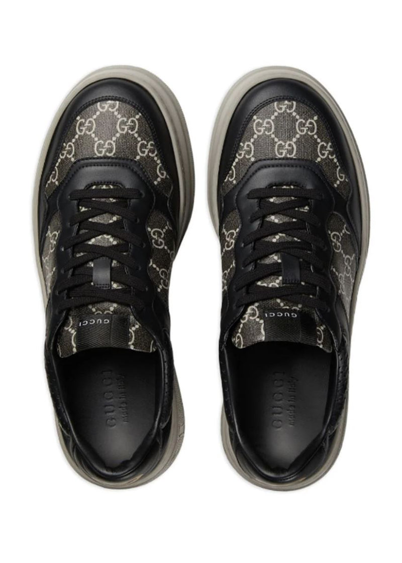 GG-CANVAS PANELLED SNEAKERS