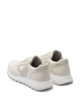 LOGO-PLAQUE HIGH-TOP LEATHER SNEAKERS