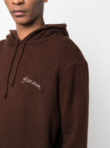 LOGO-EMBROIDERED DRAWSTRING HOODIE