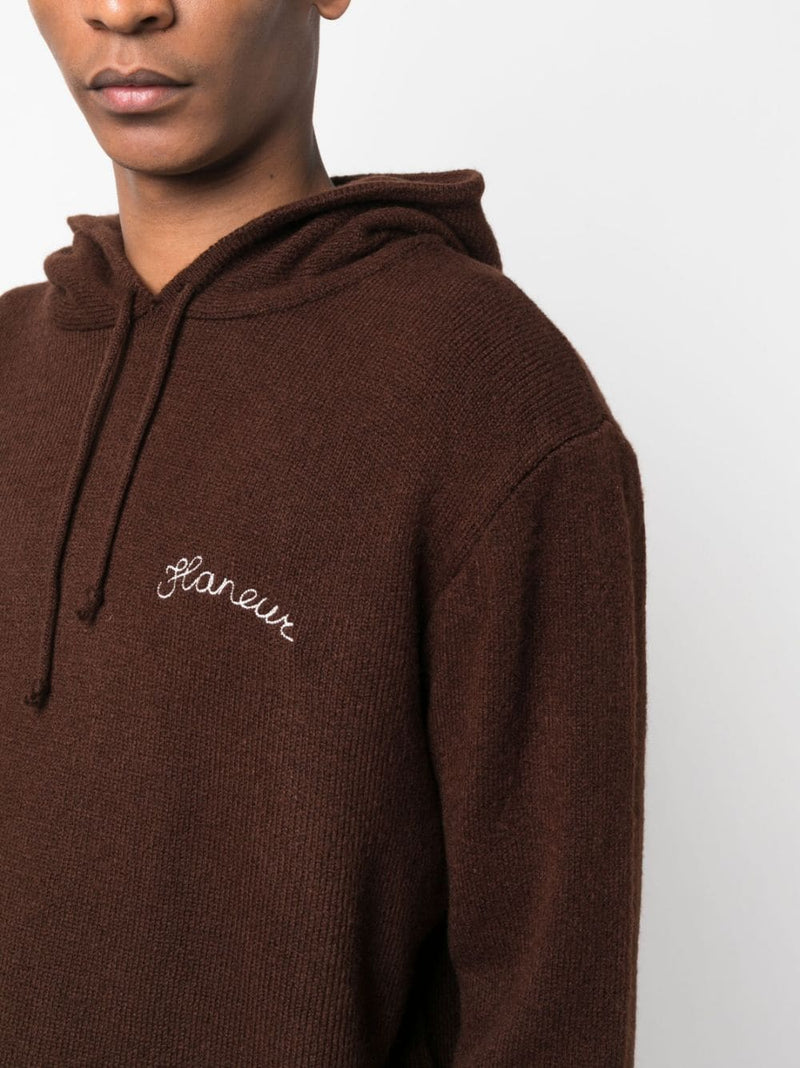 LOGO-EMBROIDERED DRAWSTRING HOODIE