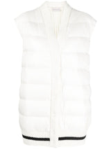 CONTRAST-PANEL PADDED GILET