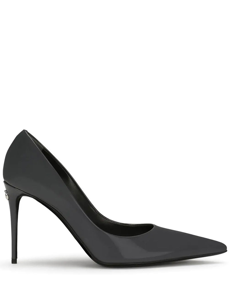 KIM DOLCE&AMP;GABBANA POINTED-TOE PATENT LEATHER PUMPS