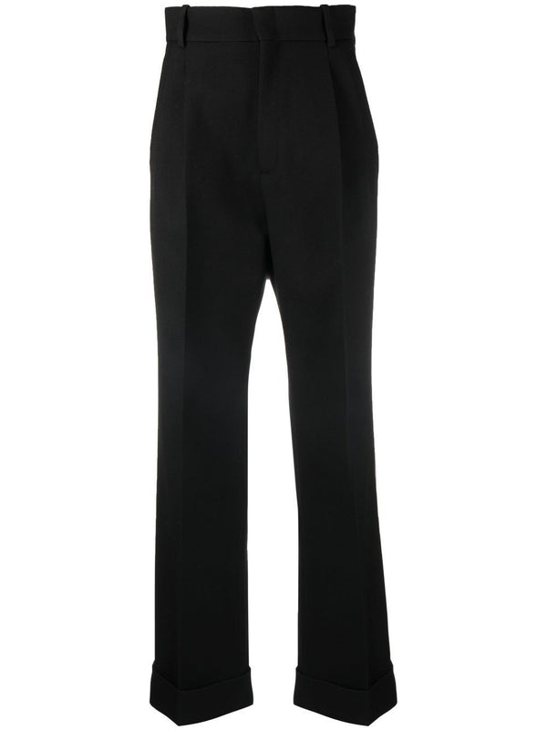 HIGH-WAISTED WOOL TROUSERS