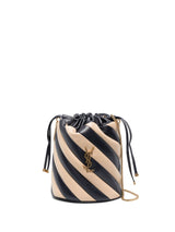 ALIX STRIPED BUCKET BAG