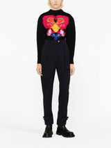 ORCHID-INTARSIA WOOL JUMPER