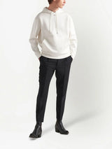LOGO-PRINT COTTON HOODIE