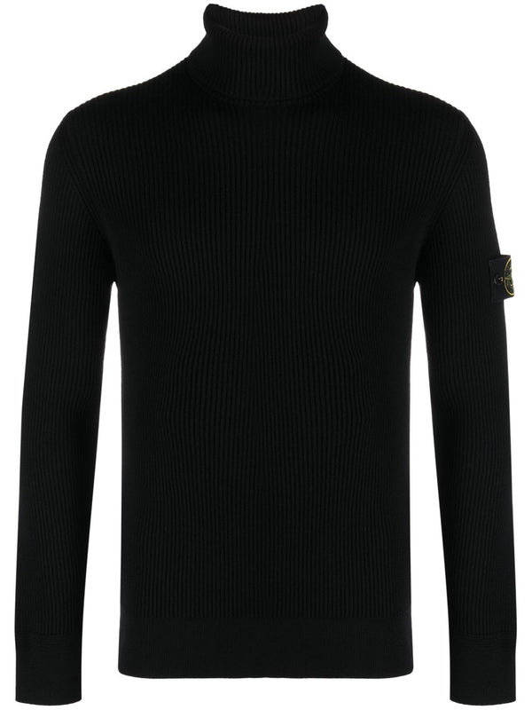 COMPASS-PATCH ROLL-NECK JUMPER