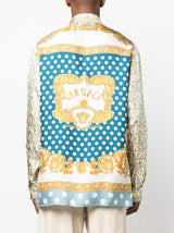VERSACE ALLOVER-PRINT SILK SHIRT